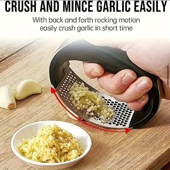 Stainless Steel Garlic Press - Picture 8 of 11